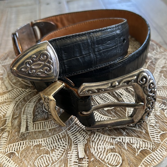 Brighton vintage 1994 LEATHER DISTRESSED LOOK BELT - Picture 9 of 14